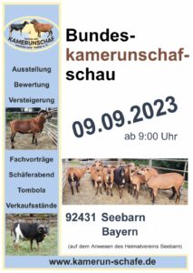 Plakat Bundeskamerunschafschau 2023